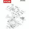 Ryobi ETS1825 Spare Parts List Type: 5133000122